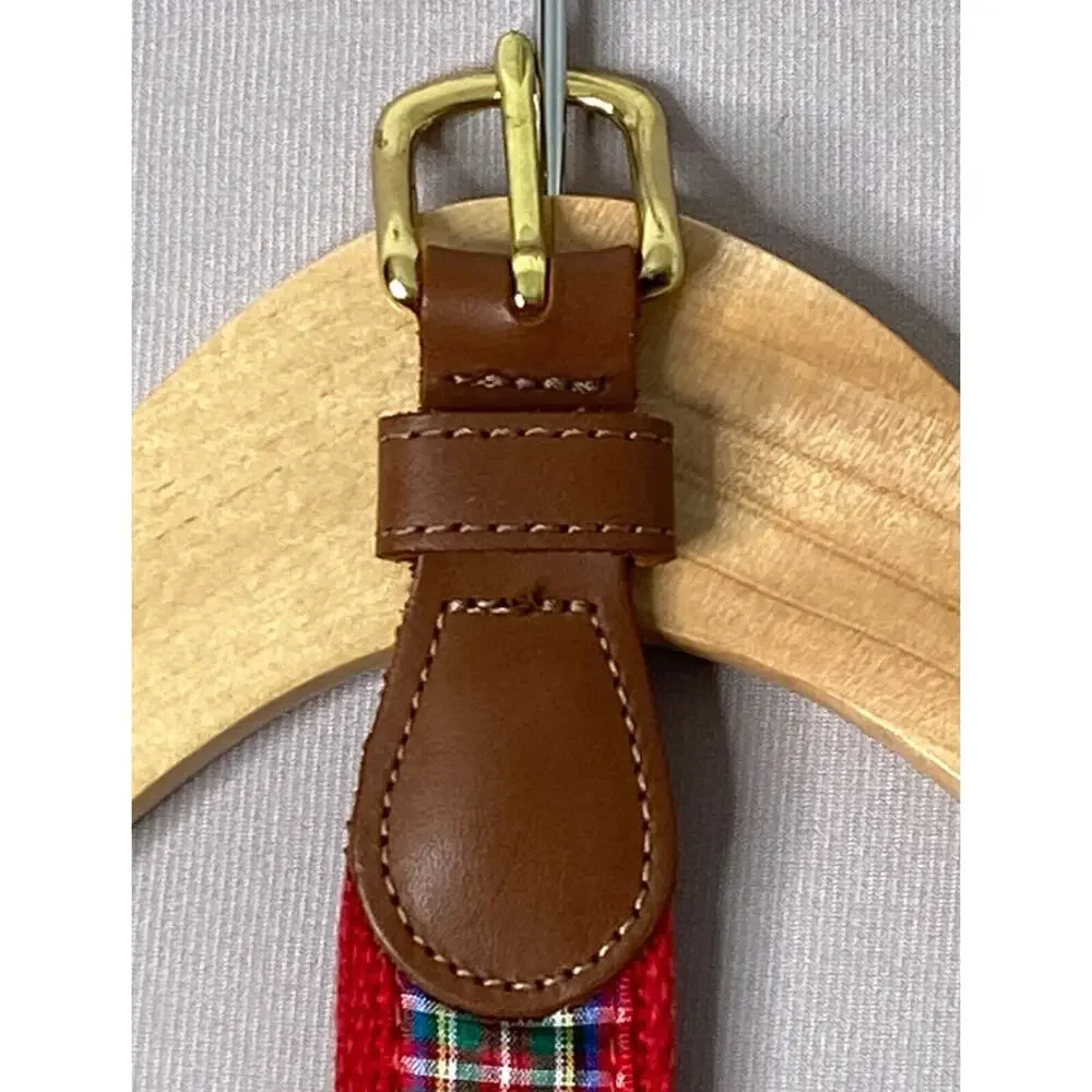 J. Bailey Boys 2T/3T (S) Red Stewart Plaid Buddy Belt